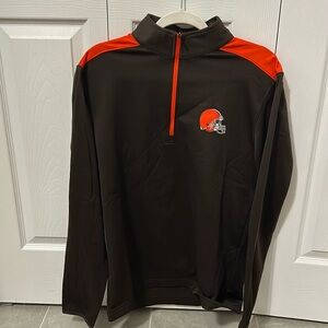 Cleveland Browns quarter zip. Brown/orange. Tag is medium. Great condition!